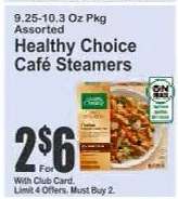 Healthy Choice Café Steamers