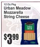 Urban Meadow Mozzarella String Cheese