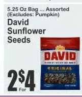 David Sunflower Seeds