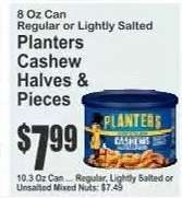 Planters Cashew Halves & Pieces