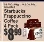 Starbucks Frappuccino Coffee 4 Pack