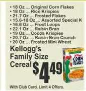 Kellogg's Family Size Cereal