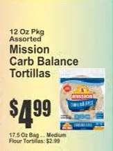 Mission Carb Balance Tortillas*