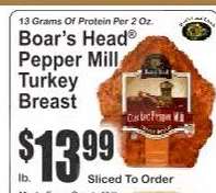 Boar's Head Pepper Mill Turkey Breast