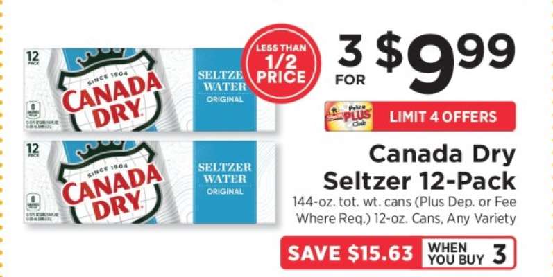 Canada Dry Seltzer 12-Pack