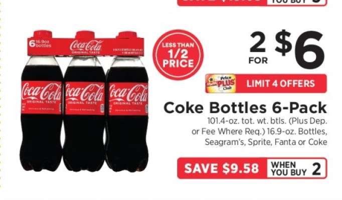 Coke Bottles 6-Pack