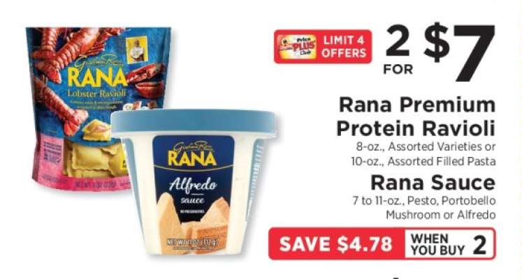 Rana Premium Protein Ravioli & Rana Sauce