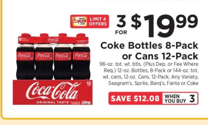 Coke Bottles 8-Pack or Cans 12-Pack