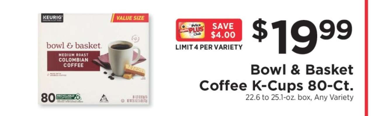 Bowl & Basket Coffee K-Cups 80-Ct.