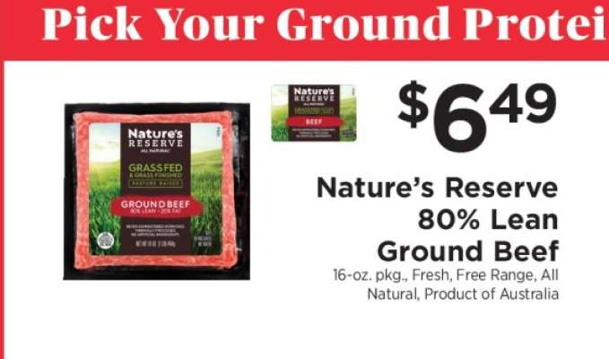 Nature's Reserve 80% Lean Ground Beef