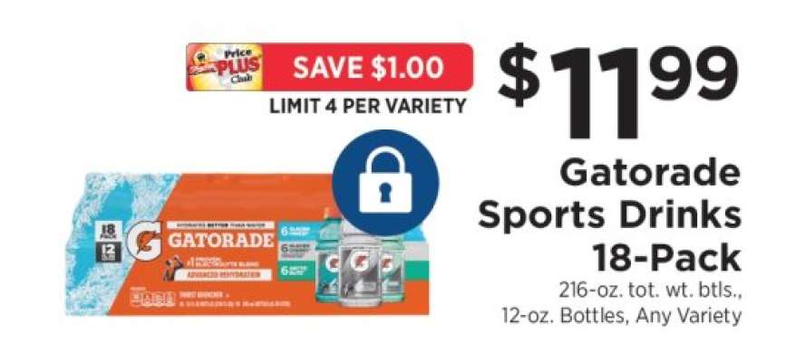 Gatorade Sports Drinks 18-Pack