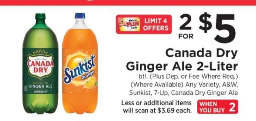 Canada Dry Ginger Ale 2- liter