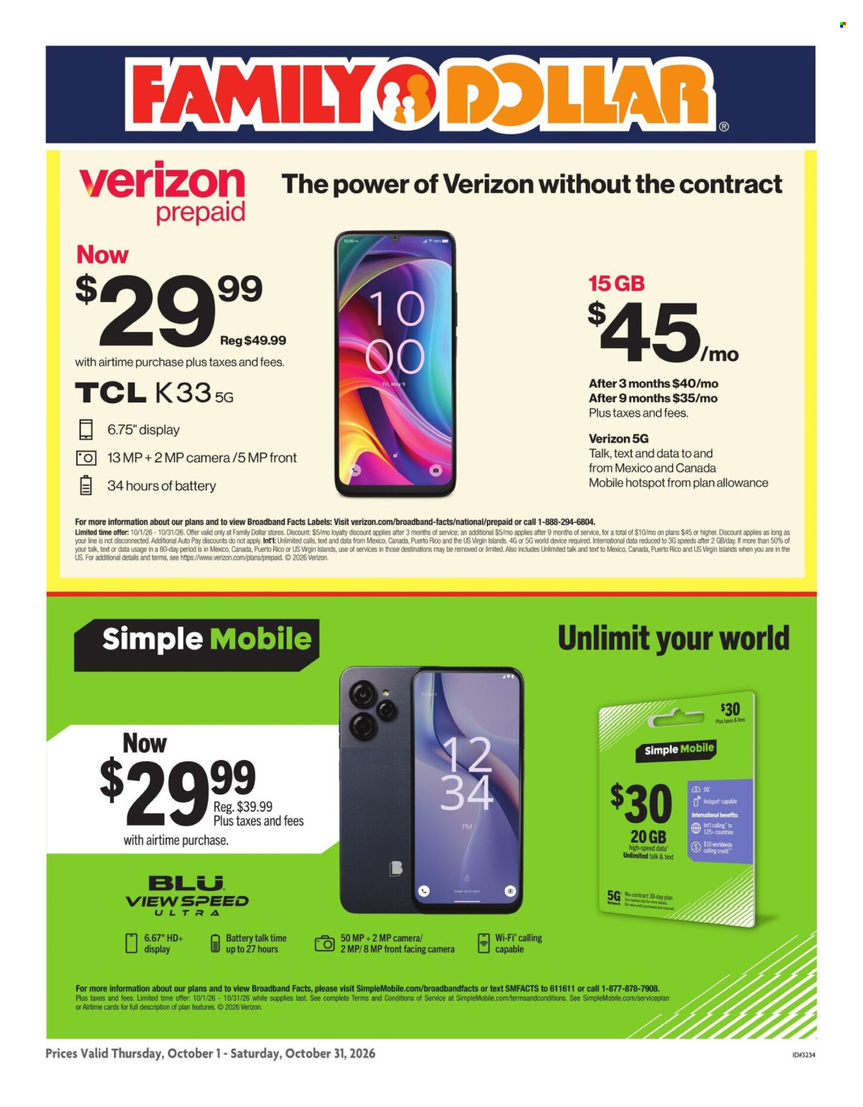 Family Dollar ad - 10/01/2026 - 10/31/2026. Page 2