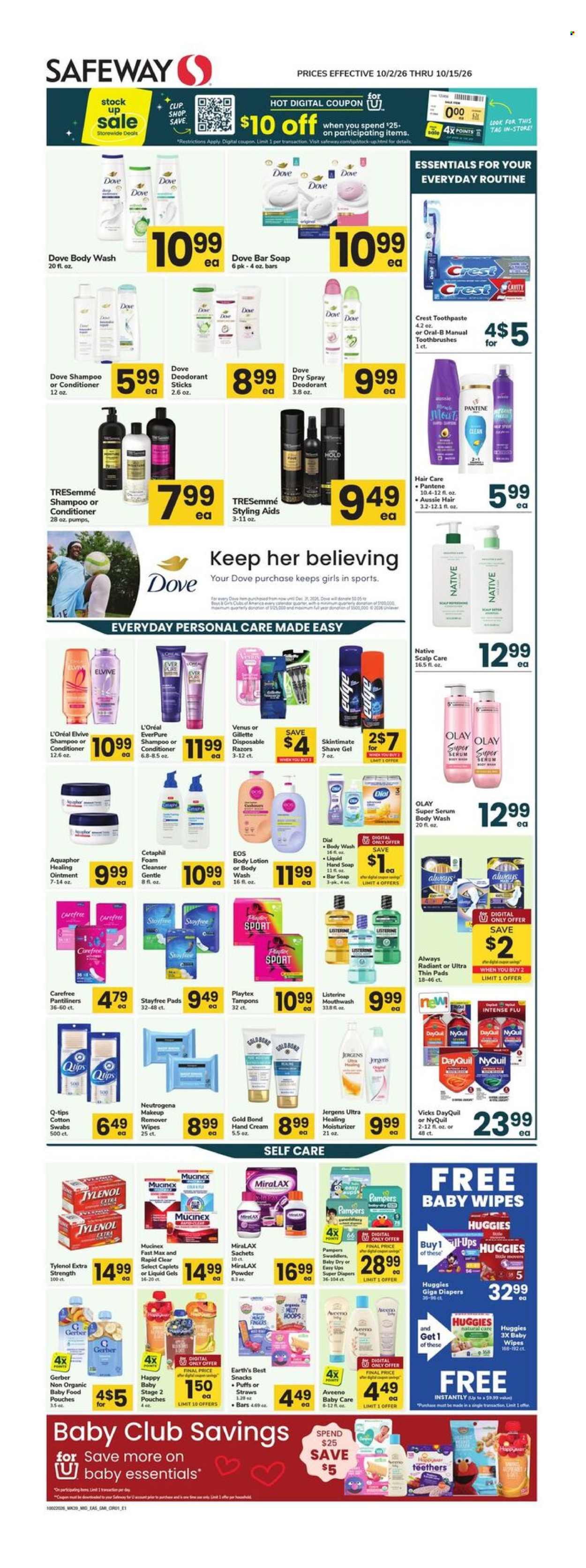 Safeway ad - 10/02/2026 - 10/15/2026. Page 1