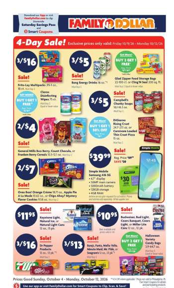 Family Dollar Flyer - 10/04/2026 - 10/10/2026.
