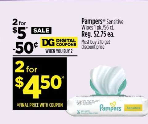 Pampers Sensitive Wipes
