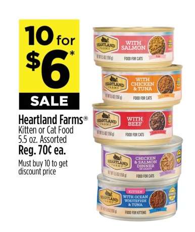 Heartland Farms Kitten or Cat Food