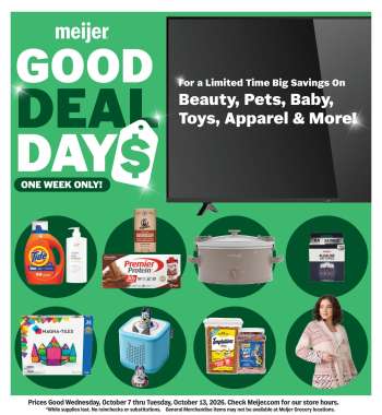 Meijer Flyer - 10/07/2026 - 10/13/2026.