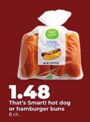 That's Smart! hot dog or hamburger buns