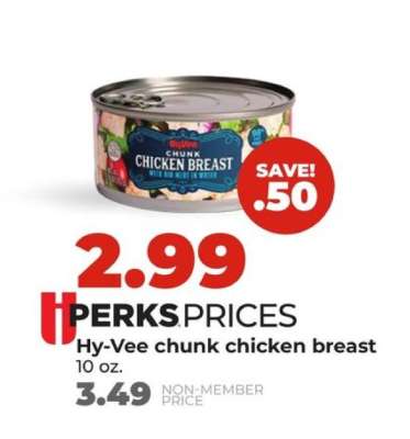 Hy-Vee chunk chicken breast