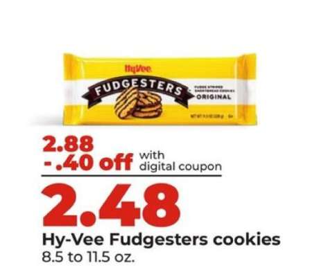 Hy-Vee Fudgesters cookies