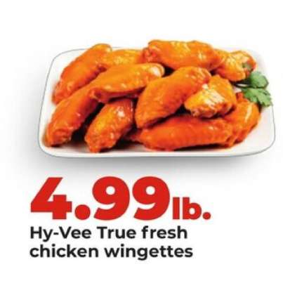 Hy-Vee True fresh chicken wingettes