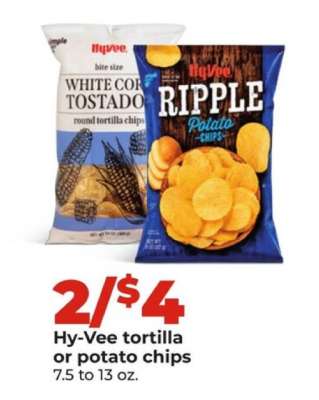 Hy-Vee tortilla or potato chips