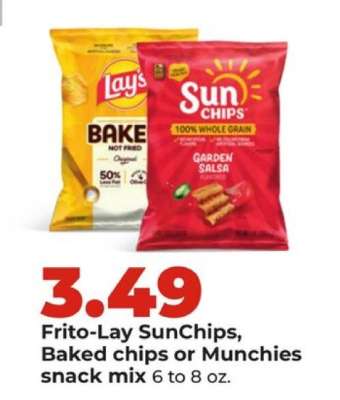 Frito-Lay SunChips, Baked chips or Munchies snack mix