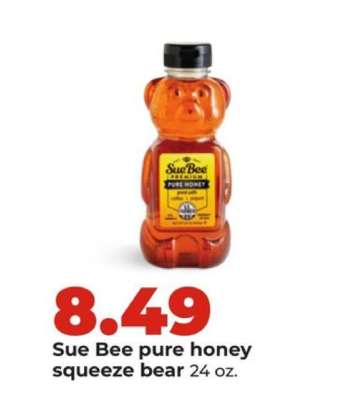 Sue Bee pure honey squeeze bear