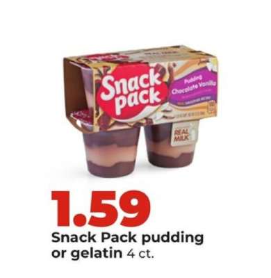 Snack Pack Pudding Or Gelatin