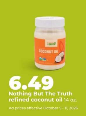 Nothing But The Truth refined coconut oil
