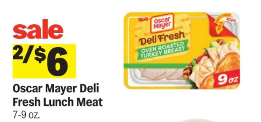 Oscar Mayer Deli Fresh Lunch Meat