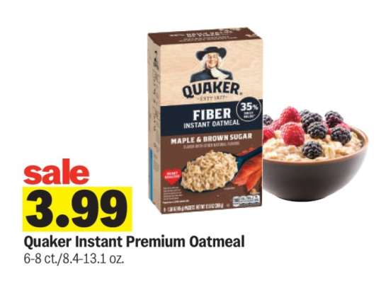 Quaker Instant Premium Oatmeal
