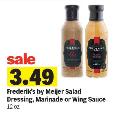 Frederik's by Meijer Salad Dressing, Marinade or Wing Sauce