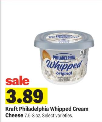 Kraft Philadelphia Whipped Cream Cheese