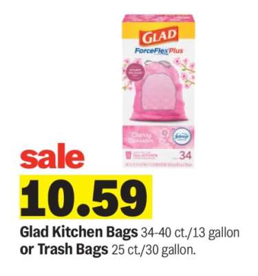 Glad Kitchen Bags or Trash Bags