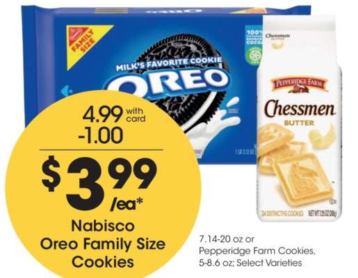 Nabisco Oreo Family Size Cookies