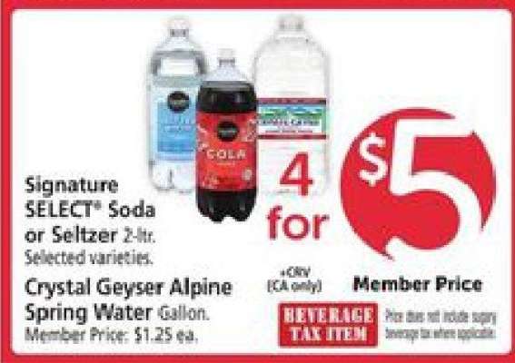 Signature SELECT Soda or Seltzer