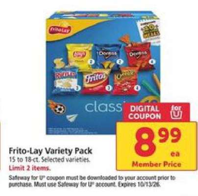 Frito Lay Variety Pack