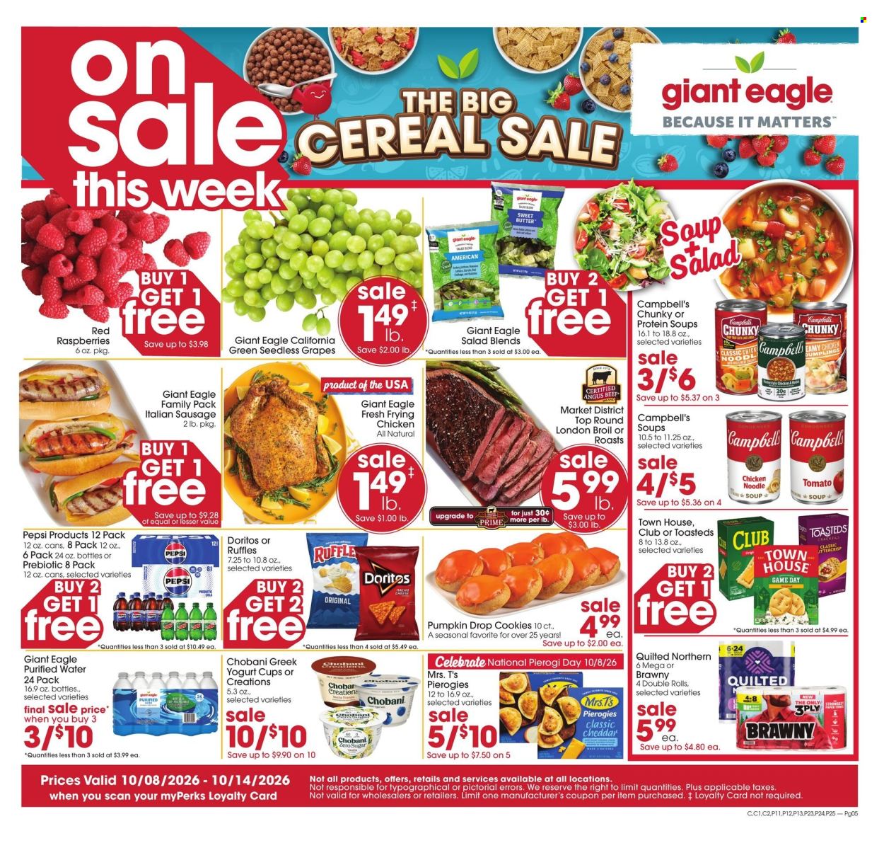 Giant Eagle ad - 10/08/2026 - 10/14/2026. Page 1
