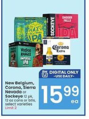 New Belgium, Corona, Sierra Nevada or Sockeye