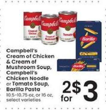 Campbell's Soup & Barilla Pasta
