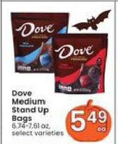 Dove Medium Stand Up Bags