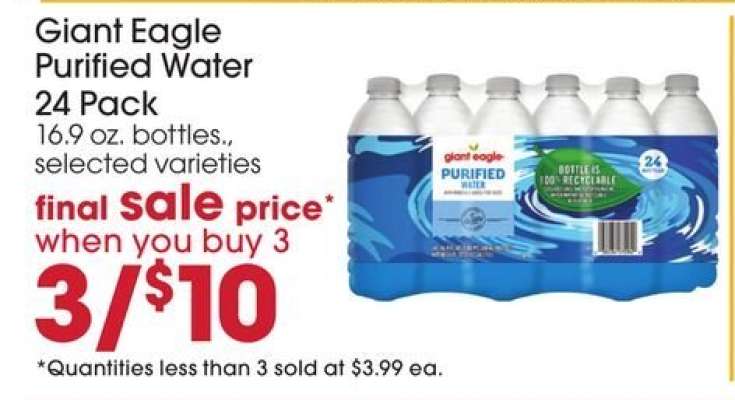 Giant Eagle Purified Water