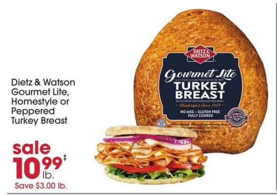 Dietz & Watson Gourmet Lite Turkey Breast