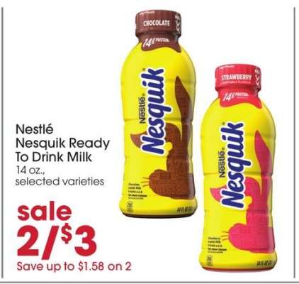 Nestle Nesquik Ready To Drink Milk