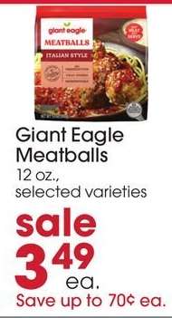 Giant Eagle Meatballs