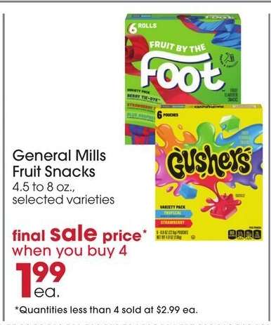 General Mills Fruit Snacks