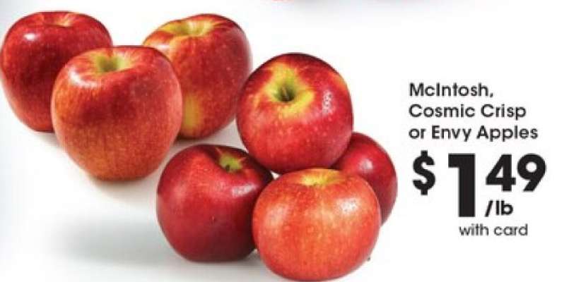 McIntosh, Cosmic Crisp or Envy Apples
