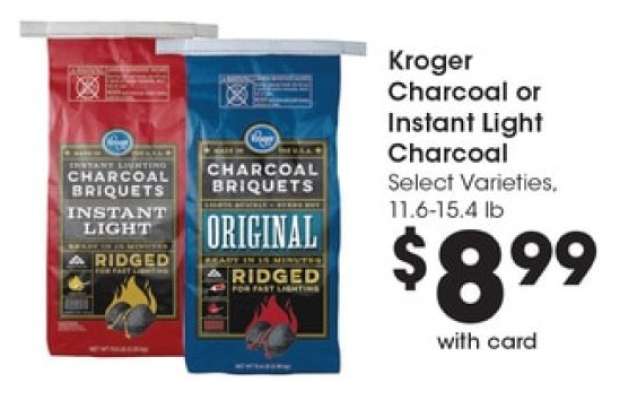 Kroger Charcoal or Instant Light Charcoal